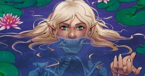 A portion of the cover art for Wayward Sisters